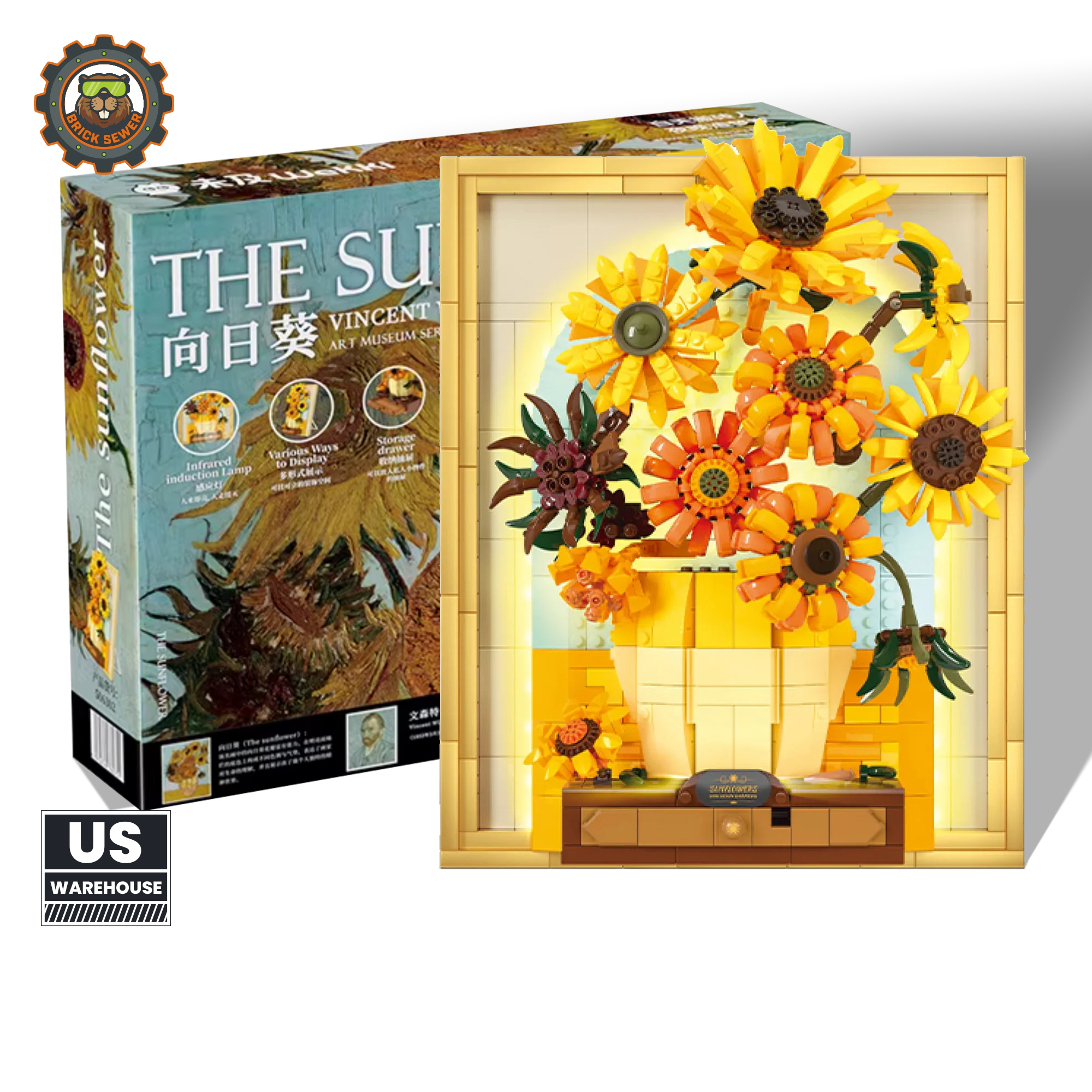 Sunflowers 1100pcs - Main Image | TheBrickTube