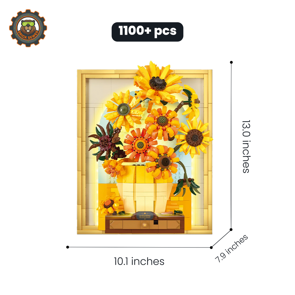 Sunflowers 1100pcs - Image 3 of 8 | TheBrickTube