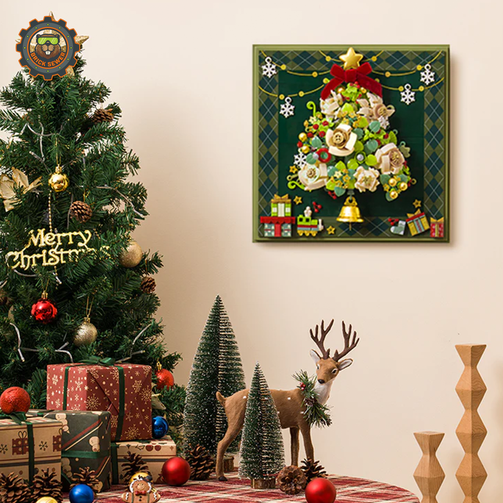 Christmas Window Frame 500pcs | Building Blocks Set - Image 9 of 9 | TheBrickTube