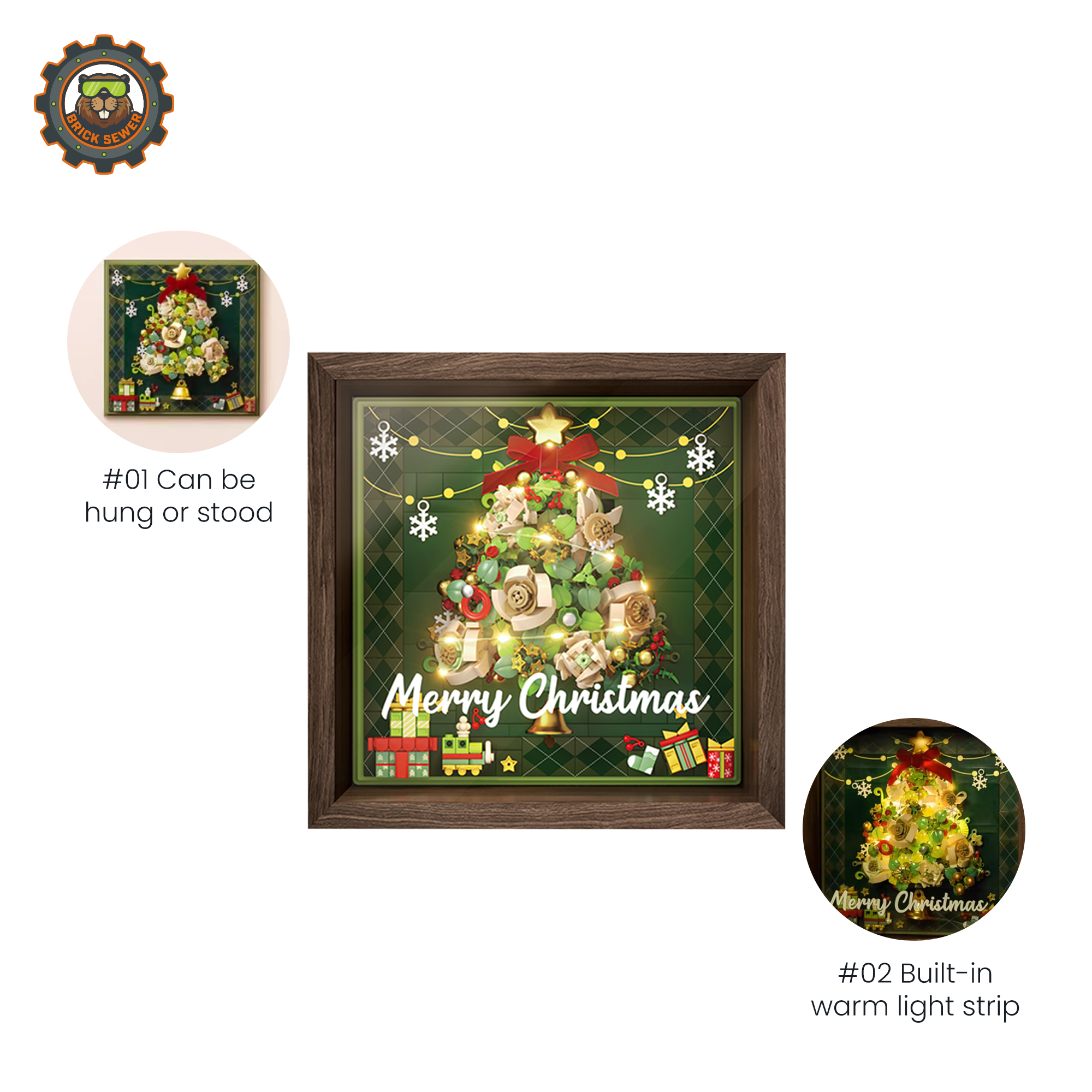 Christmas Window Frame 500pcs | Building Blocks Set - Image 2 of 9 | TheBrickTube