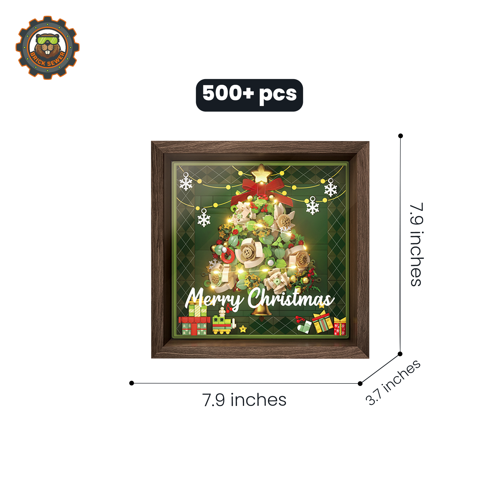 Christmas Window Frame 500pcs | Building Blocks Set - Image 3 of 9 | TheBrickTube