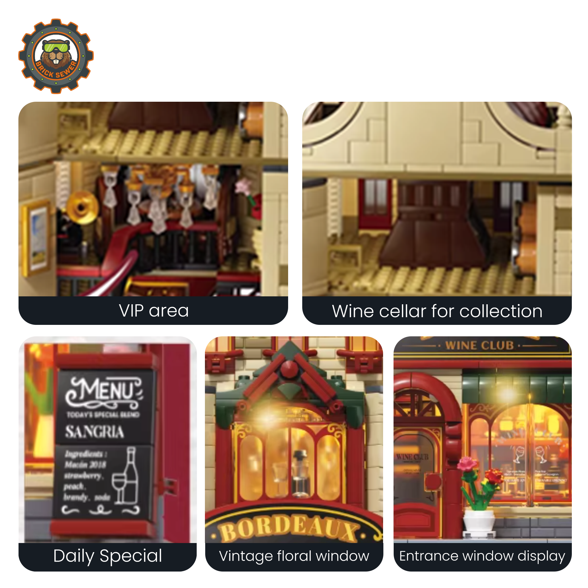 Bordeaux Wine House 1520pcs | Modular Building Blocks - Image 4 of 8 | TheBrickTube