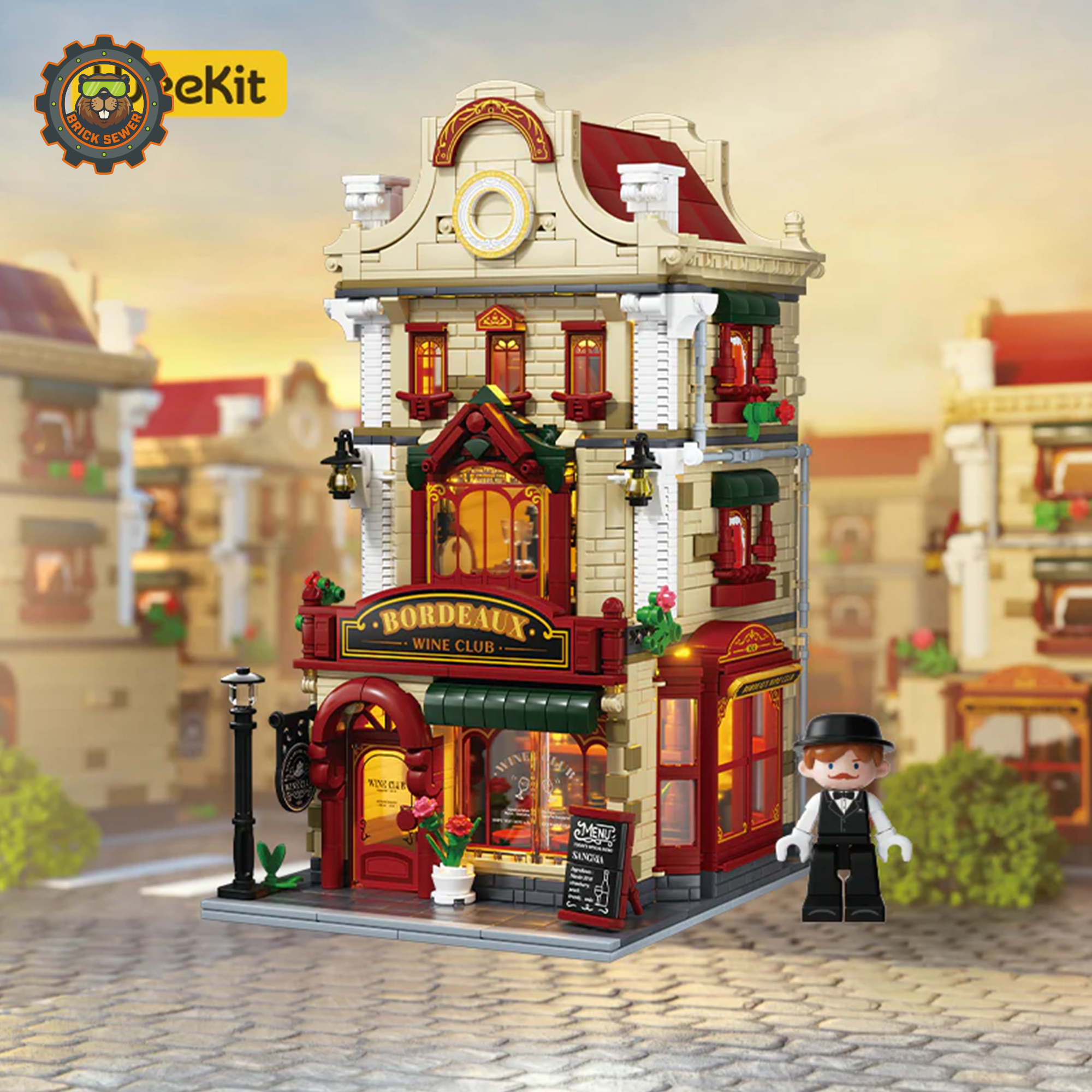 Bordeaux Wine House 1520pcs | Modular Building Blocks - Image 6 of 8 | TheBrickTube