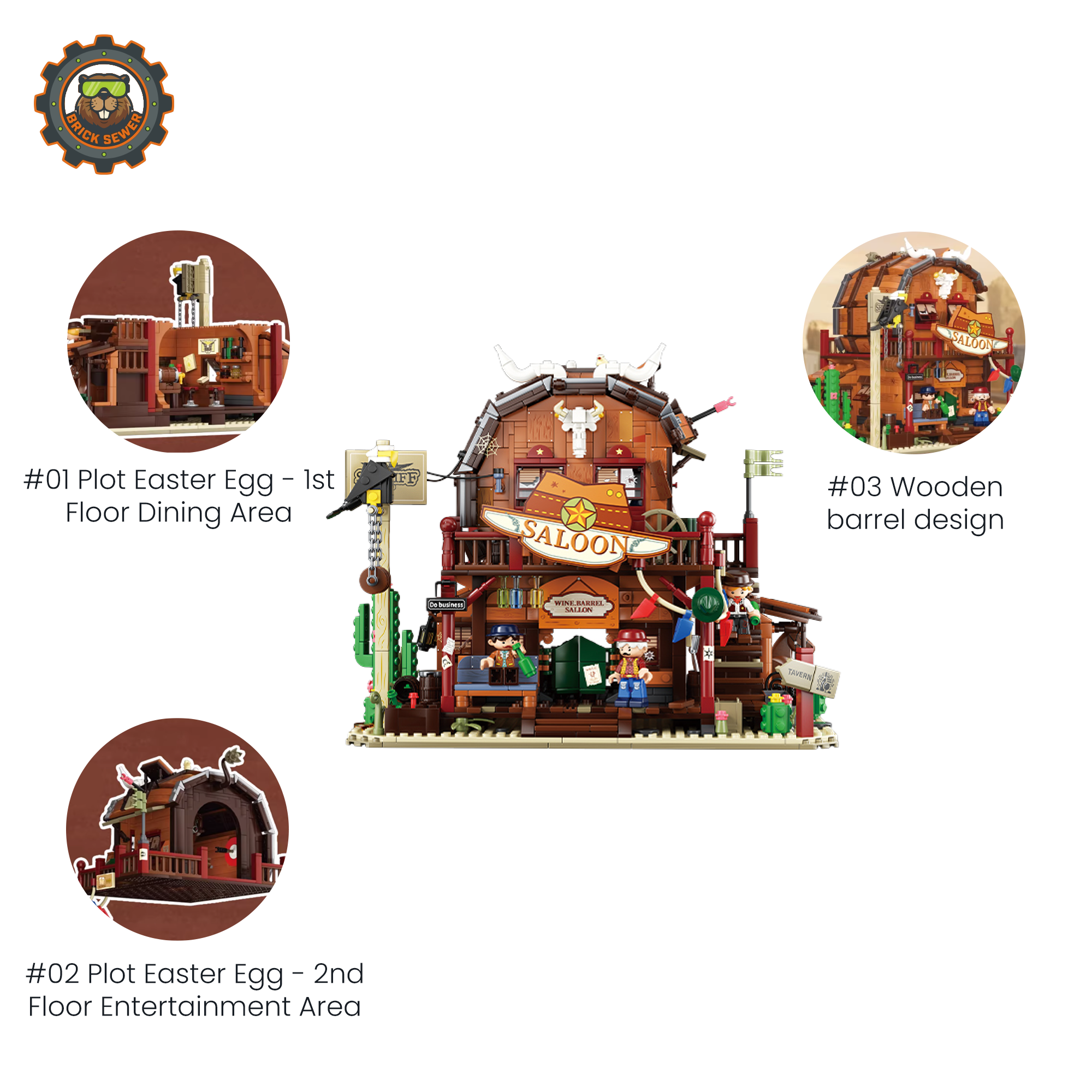 Wild West Saloon 1530pcs - Image 2 of 7 | TheBrickTube