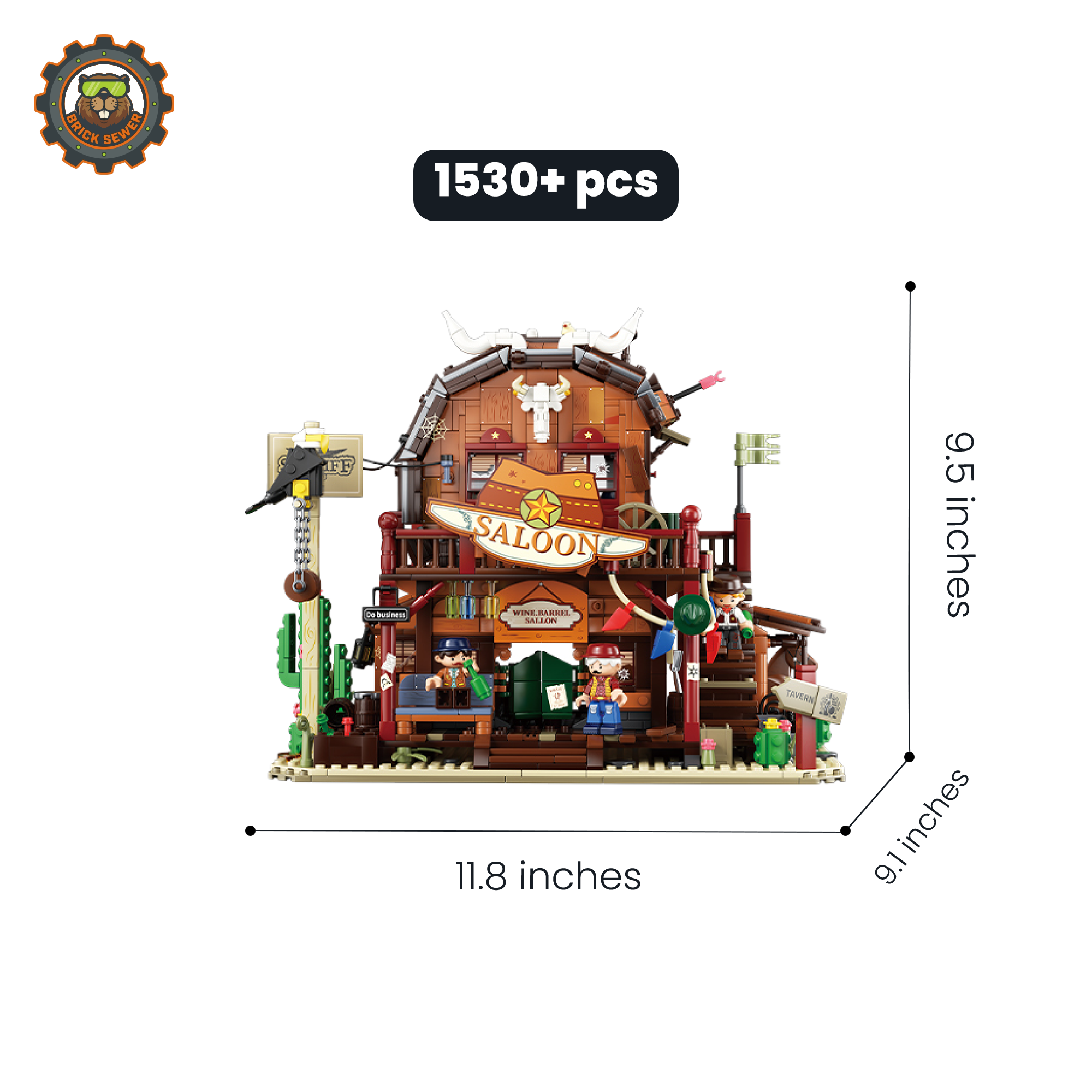 Wild West Saloon 1530pcs - Image 3 of 7 | TheBrickTube