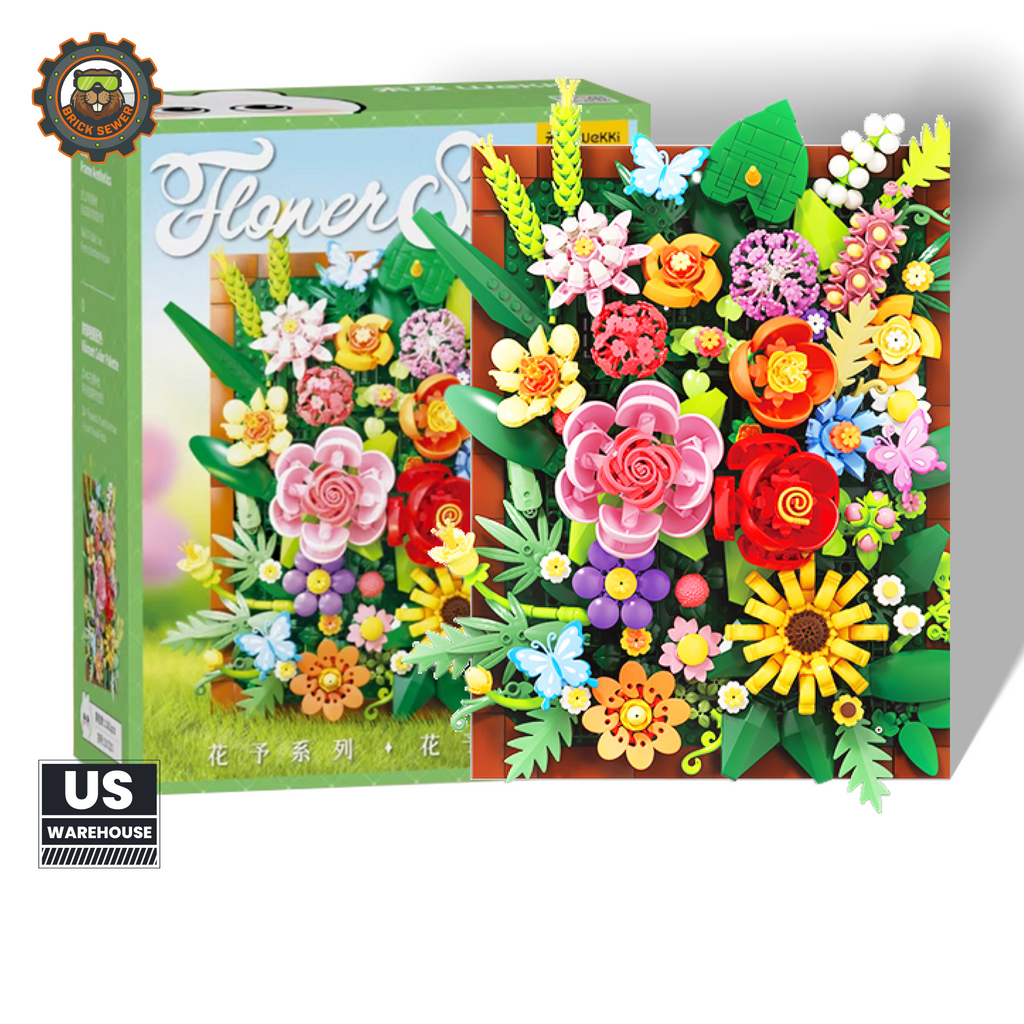 Only 9 left｜Blooming Elegance – Floral Wall Art Frame - Main Image | TheBrickTube