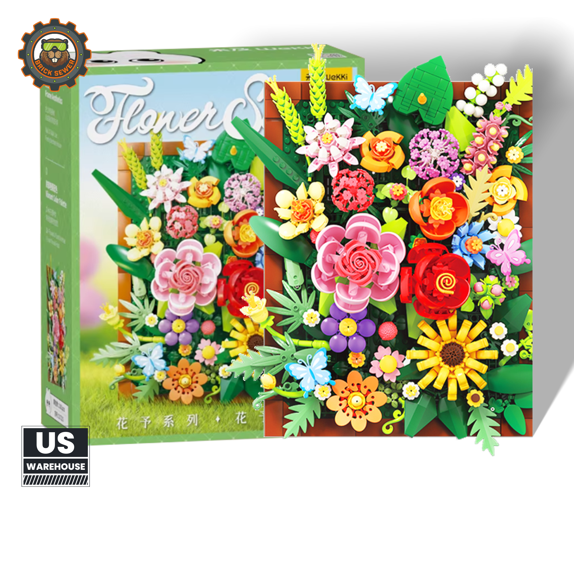 Only 9 left｜Blooming Elegance – Floral Wall Art Frame - Main Image | TheBrickTube