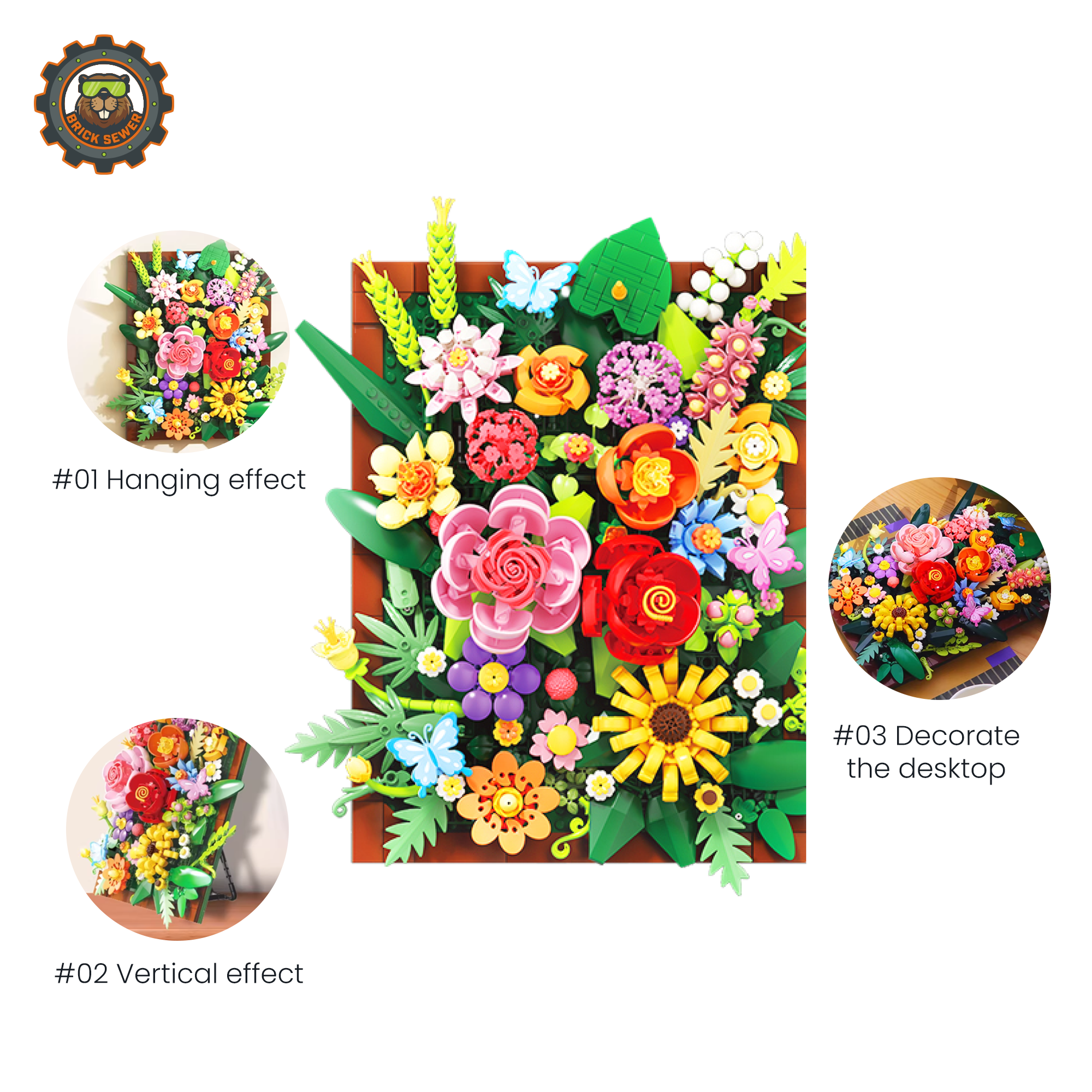 Only 9 left｜Blooming Elegance – Floral Wall Art Frame - Image 2 of 8 | TheBrickTube