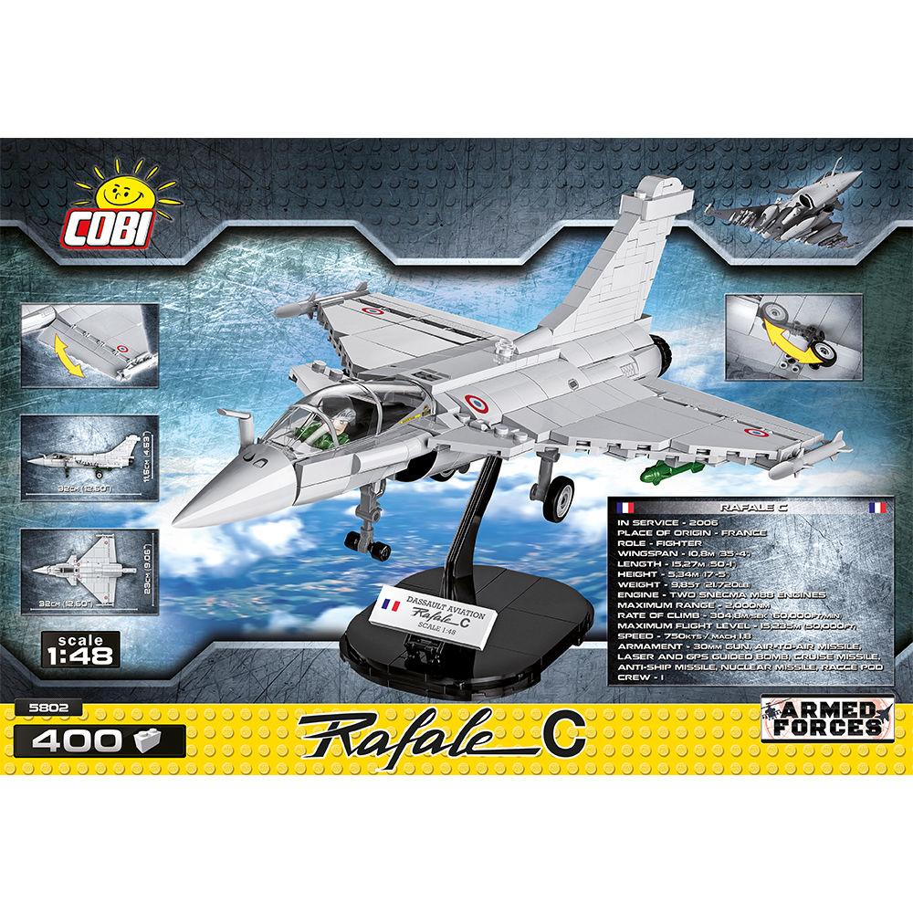 Dassault Rafale C Fighter Jet Building Set - Image 4 of 6 | TheBrickTube