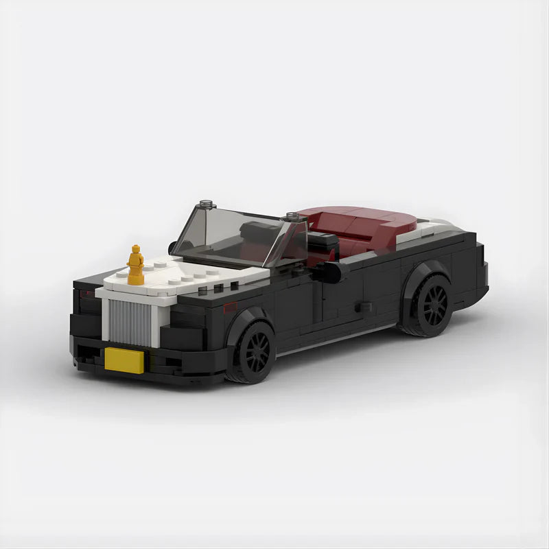 Rolls Royce Dawn brick model - front angle view - TheBrickTube
