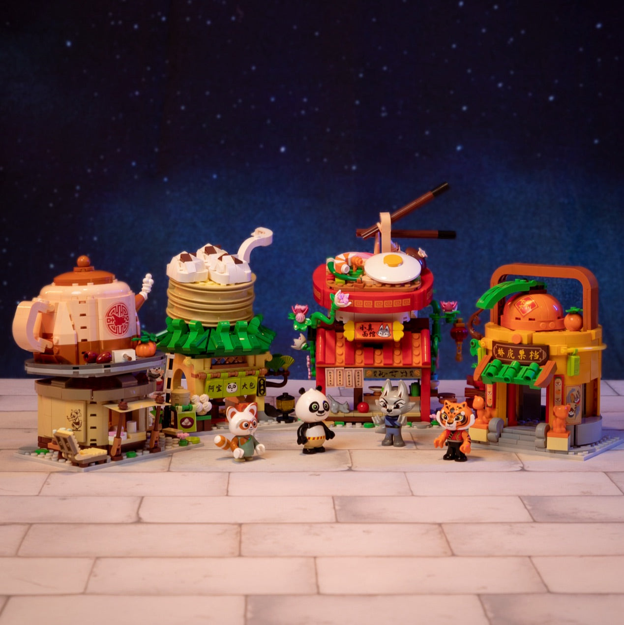 Pantasy X Kung Fu Panda Mini Street View- Zhen's Ramen Stall 86506 - Image 3 of 5 | TheBrickTube