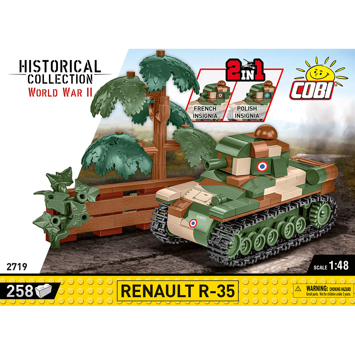 Renault R-35 Tank 1:48 Building Set - Image 3 of 6 | TheBrickTube