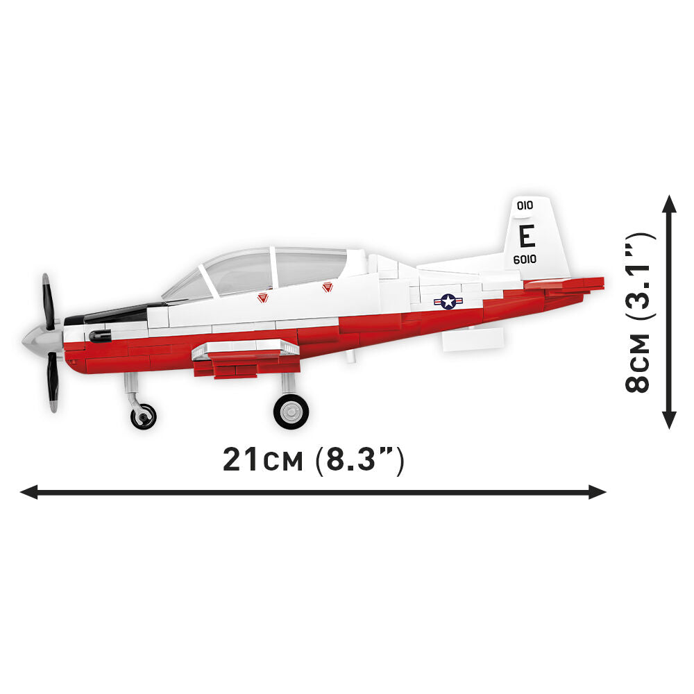 Beechcraft T-6 Texan II Turboprop Red/White Building Set - Image 4 of 6 | TheBrickTube