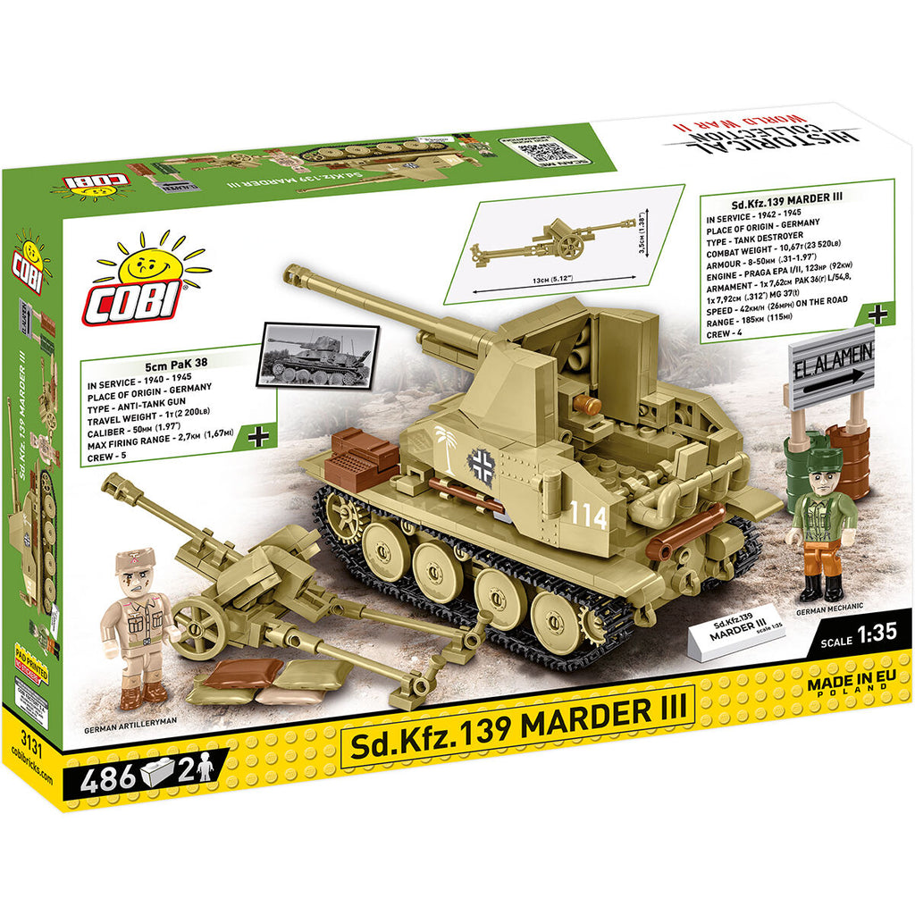 Sd. Kfz. 139 MARDER III Tank Destroyer Building Set - Image 2 of 6 | TheBrickTube