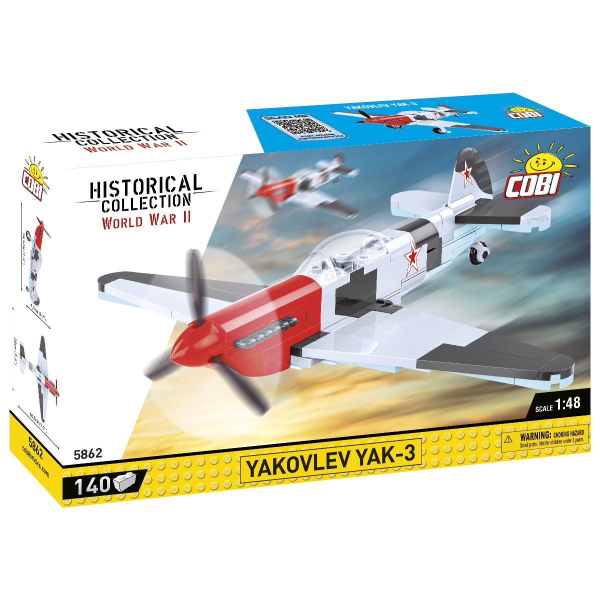 Yakovlev YAK-3 Fighter Building Set - Main Image | TheBrickTube