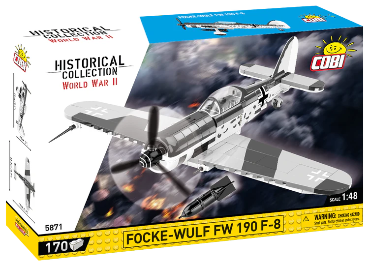 Focke-Wulf FW 190 F-8 Fighter Building Set - Main Image | TheBrickTube