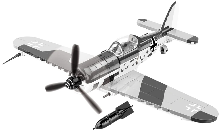 Focke-Wulf FW 190 F-8 Fighter Building Set - Image 3 of 6 | TheBrickTube