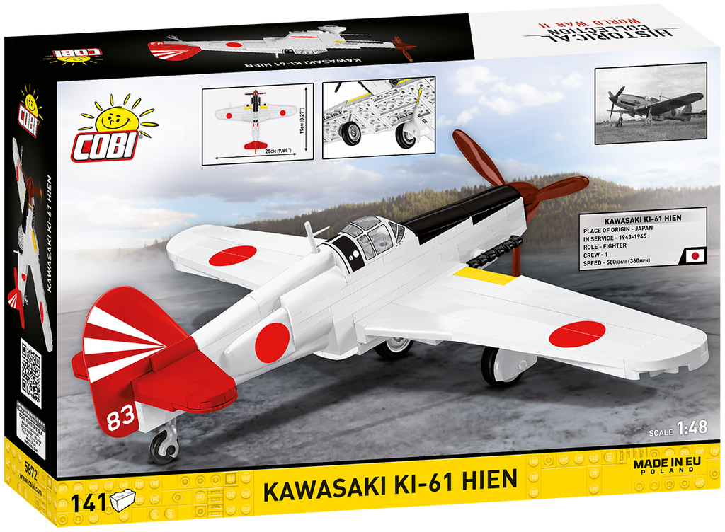 Kawasaki KI-61 Hien Fighter Building Set - Image 2 of 6 | TheBrickTube