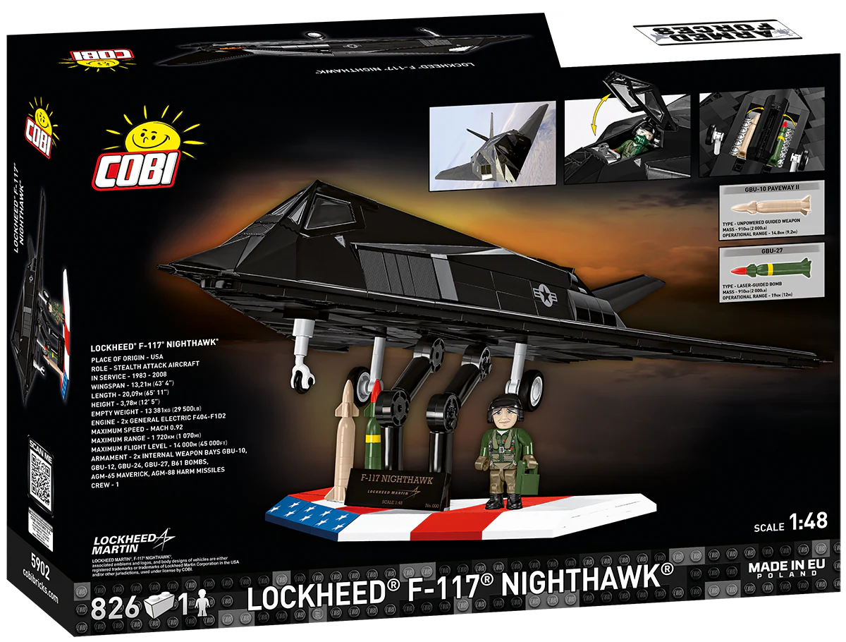 LIMITED EDITION F-117 Nighthawk Stealth Fighter Building Set - Image 2 of 6 | TheBrickTube