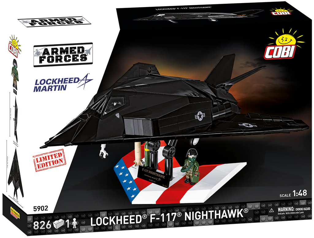 LIMITED EDITION F-117 Nighthawk Stealth Fighter Building Set - Main Image | TheBrickTube