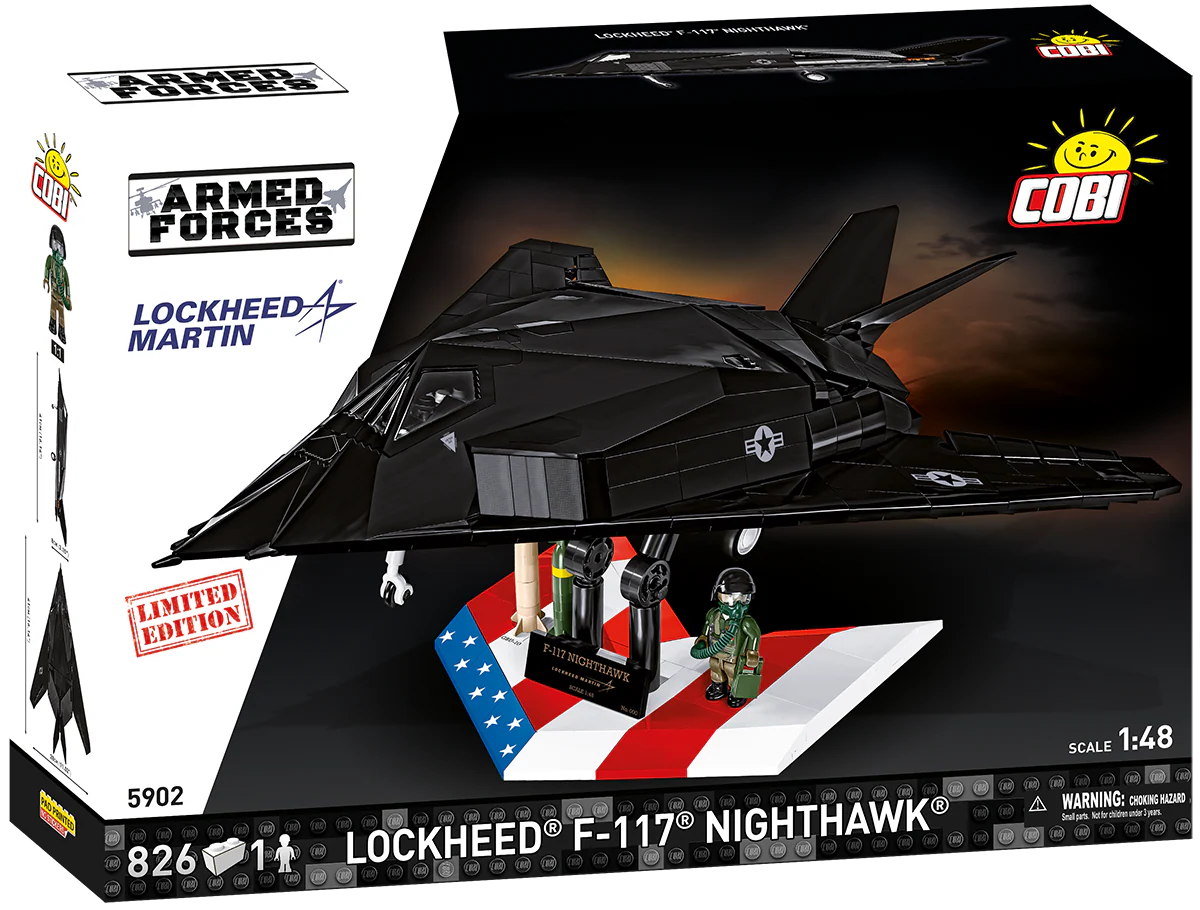 LIMITED EDITION F-117 Nighthawk Stealth Fighter Building Set - Main Image | TheBrickTube