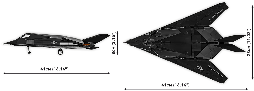 LIMITED EDITION F-117 Nighthawk Stealth Fighter Building Set - Image 6 of 6 | TheBrickTube