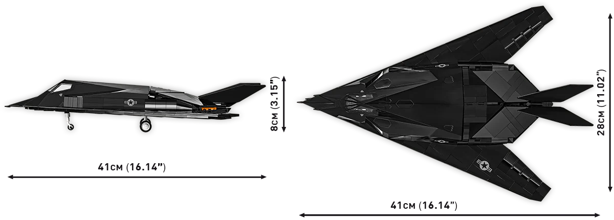 LIMITED EDITION F-117 Nighthawk Stealth Fighter Building Set - Image 6 of 6 | TheBrickTube