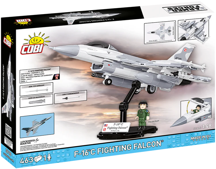 F-16 C Fighting Falcon Fighter Building Set - Image 2 of 6 | TheBrickTube