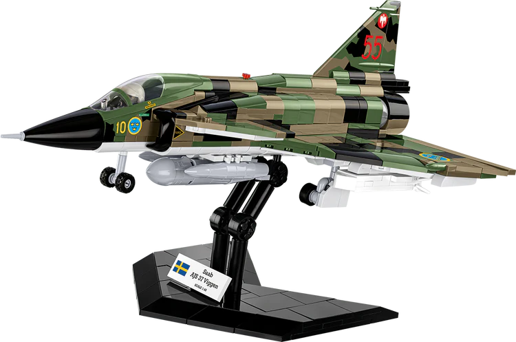 SAAB AJS 37 Viggen Jet Fighter Building Set - Image 3 of 6 | TheBrickTube