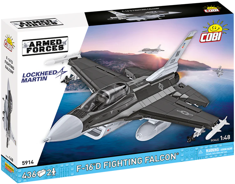 F-16 D Fighting Falcon USAF Fighter Building Set - Main Image | TheBrickTube