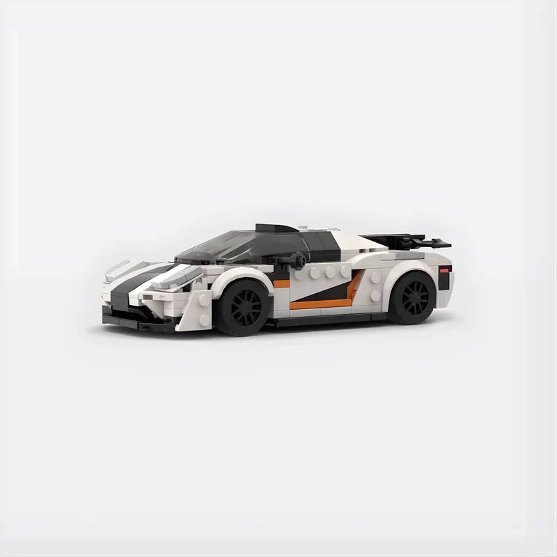 Koenigsegg Agera 1:1 brick model - rear angle view - TheBrickTube