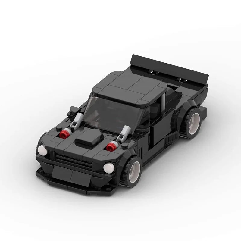 Ford Mustang Hoonicorn brick model - display view - TheBrickTube