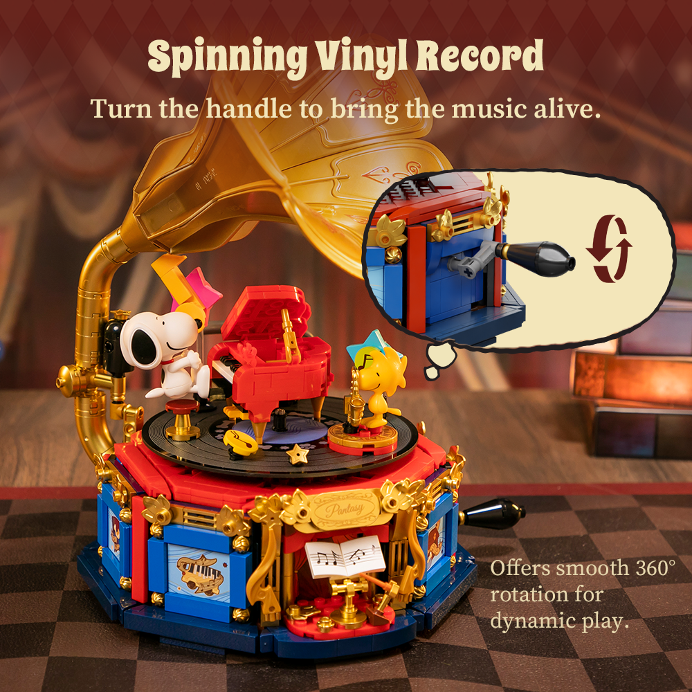 Pantasy x Snoopy Phonograph 86911 - Image 6 of 8 | TheBrickTube