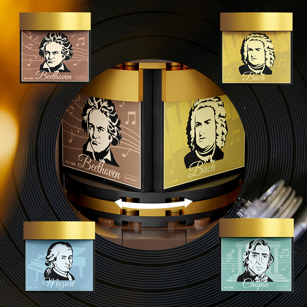 Pantasy Retro Gramophone 85009 - Image 3 of 8 | TheBrickTube