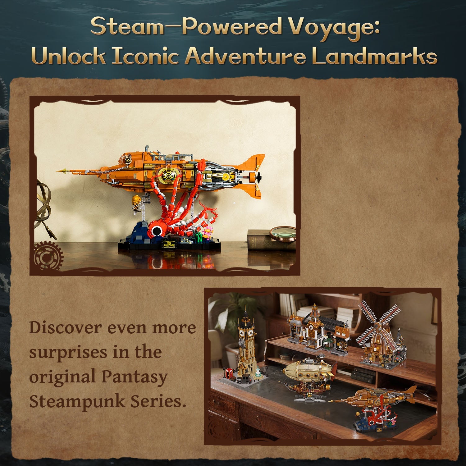 Pantasy Steampunk The Nautilus 85029 - Image 7 of 8 | TheBrickTube