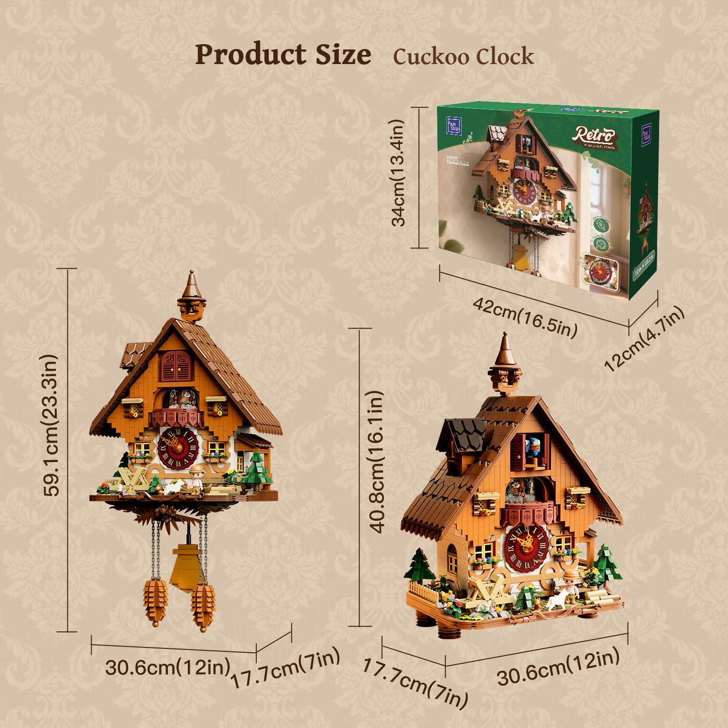 Pantasy Cuckoo Clock 85027 - Image 7 of 7 | TheBrickTube