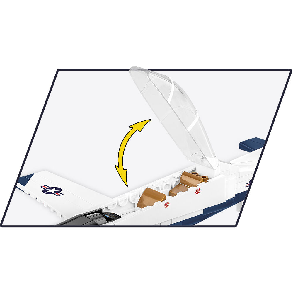 Beechcraft T-6 Texan II Turboprop Blue/White Building Set - Image 6 of 6 | TheBrickTube