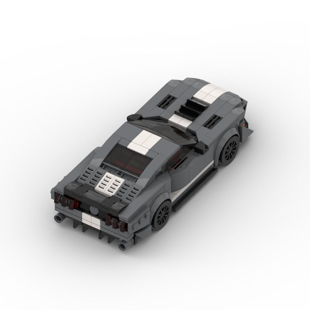 Ford Mustang Shelby GT500 brick model - detail close-up - TheBrickTube