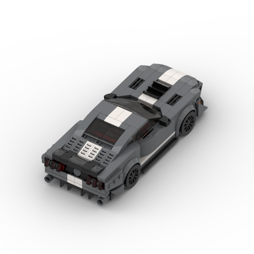 Ford Mustang Shelby GT500 brick model - detail close-up - TheBrickTube
