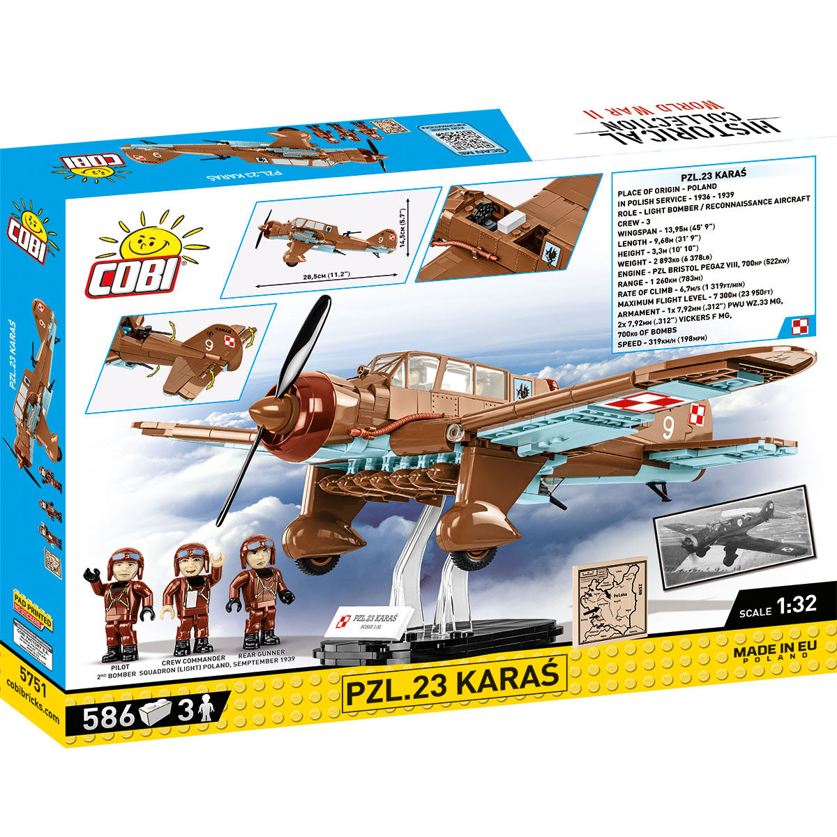 PZL.23 Karas Light Bomber Building Set - Image 2 of 6 | TheBrickTube