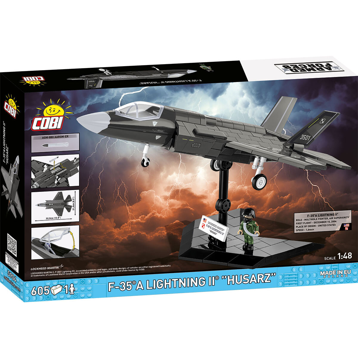 F-35B Lightning II "Husarz" Fighter Jet Building Set - Image 2 of 6 | TheBrickTube