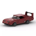 Dodge Charger Daytona brick model - front angle view - TheBrickTube