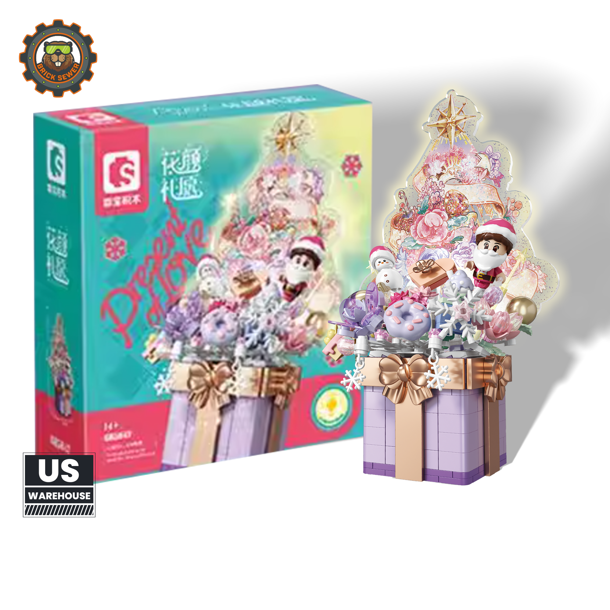 Floral Gift Building Blocks - Main Image | TheBrickTube