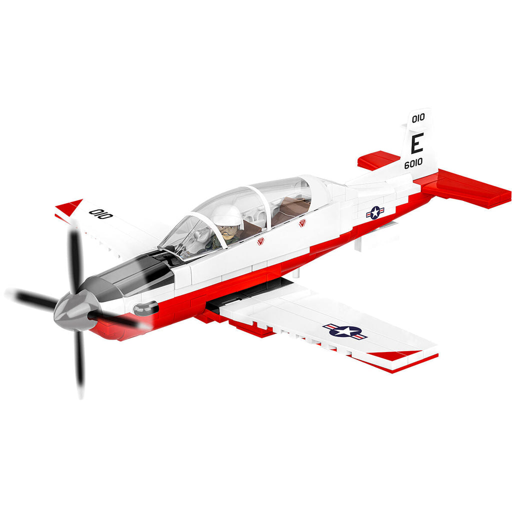 Beechcraft T-6 Texan II Turboprop Red/White Building Set - Image 3 of 6 | TheBrickTube