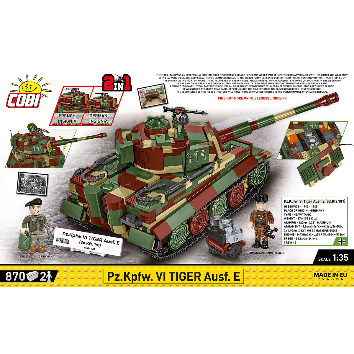 Pz.Kpfw. VI Tiger Ausf. E Tank Building Set - Image 4 of 6 | TheBrickTube