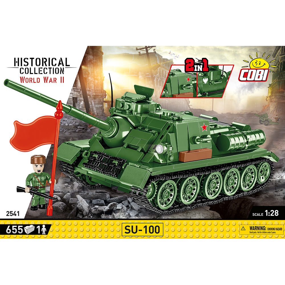 SU-100 Soviet Tank Destroyer Building Set - Image 3 of 6 | TheBrickTube