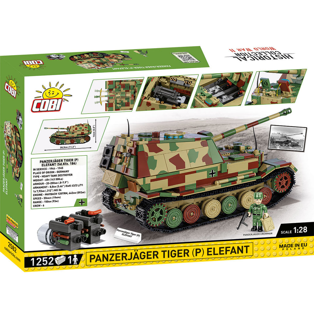 PanzerJager Tiger (P) Elefant Tank Destroyer Building Set - Image 2 of 6 | TheBrickTube