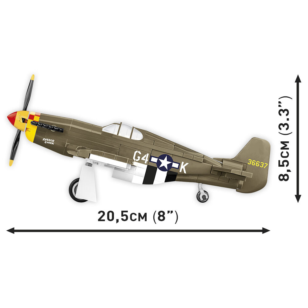 Mustang P-51B Fighter Building Set - Image 4 of 6 | TheBrickTube