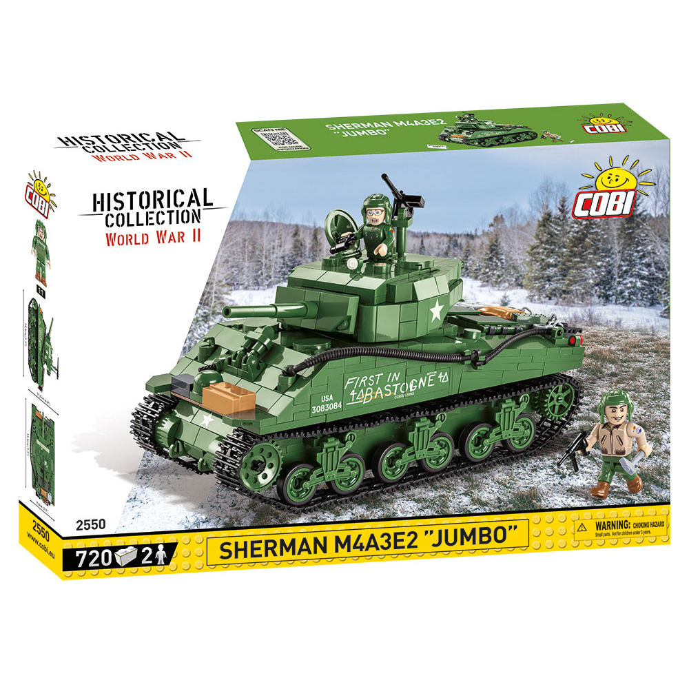 Sherman M4A3E2 "Jumbo" Tank Building Set - Main Image | TheBrickTube
