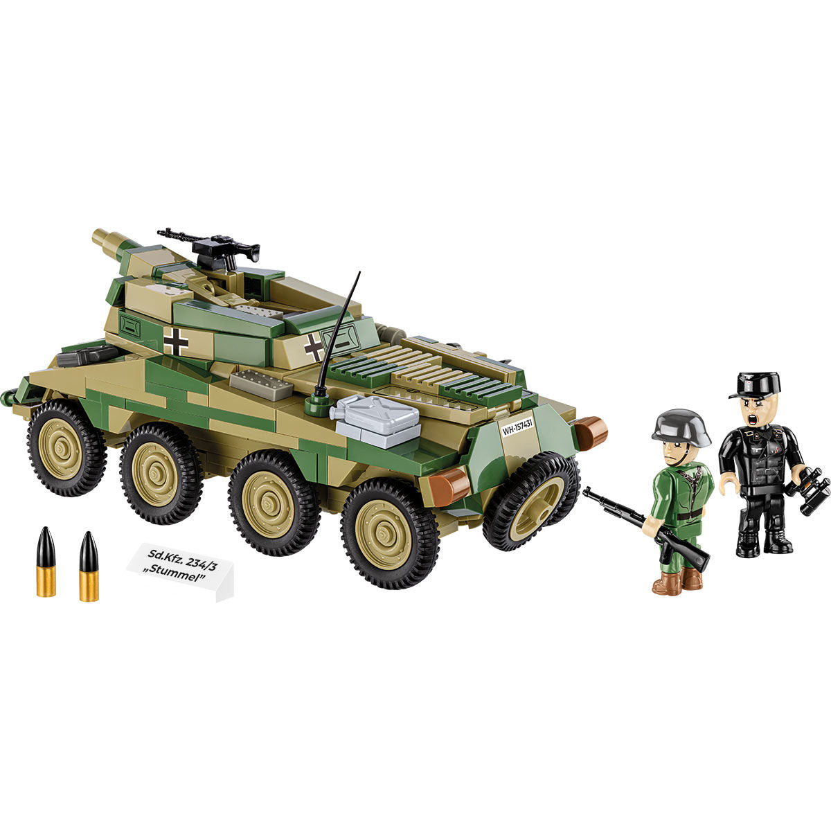 Sd.Kfz. 234/3 Stummel Armored Vehicle Building Set - Image 6 of 6 | TheBrickTube